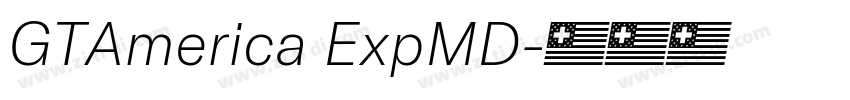 GTAmerica ExpMD字体转换